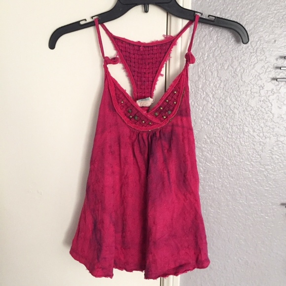 Free People boho coachella hippie tank top M - Picture 2 of 5
